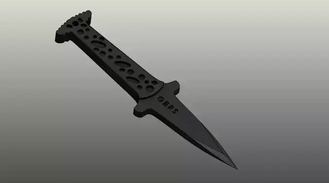 GBRS G10 Mini Dagger Exact replica CAD Model Step File 3D print model