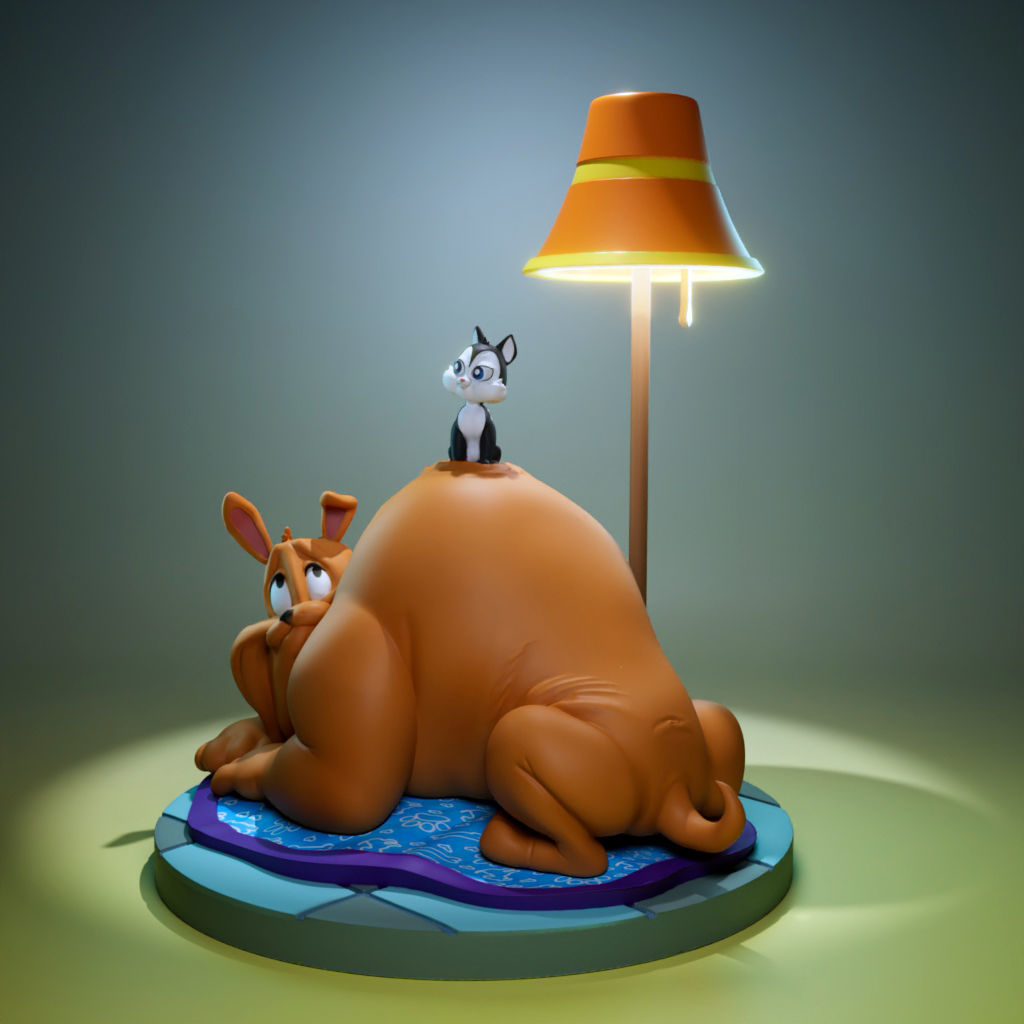 Marc Anthony And  PussyFoot 3D print model_1