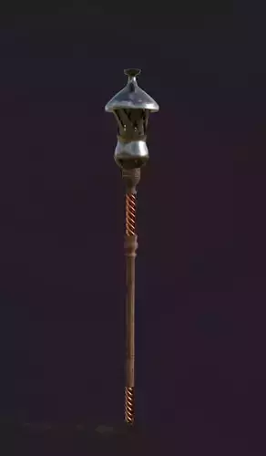 Lantern Staff 3D model