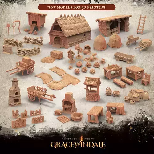 Gracewindale - Farmstead 3D Model Collection