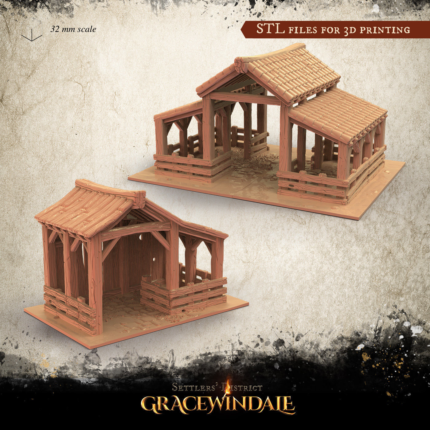 Gracewindale - Town Buildings 3D Model Collection_8