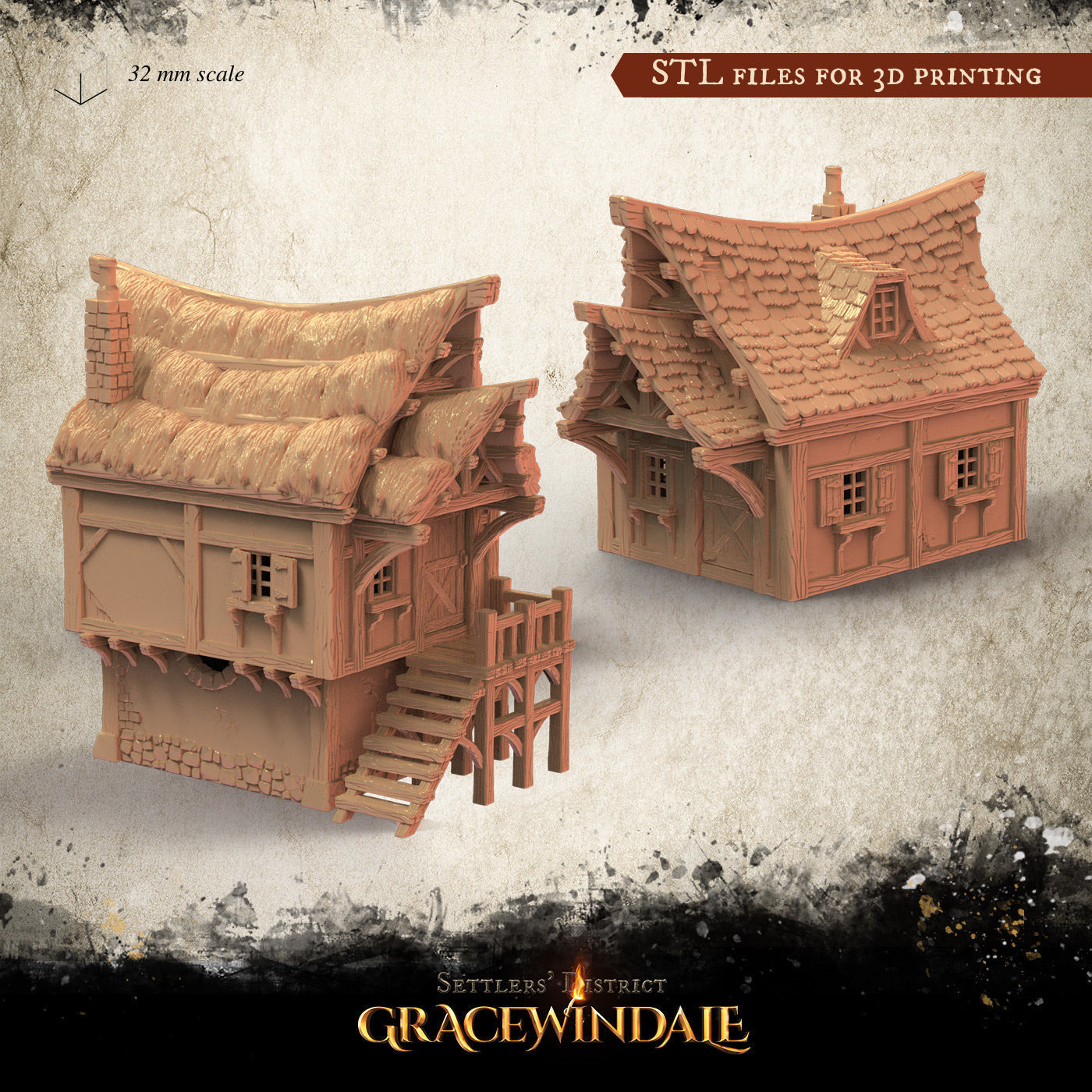 Gracewindale - Town Buildings 3D Model Collection_6