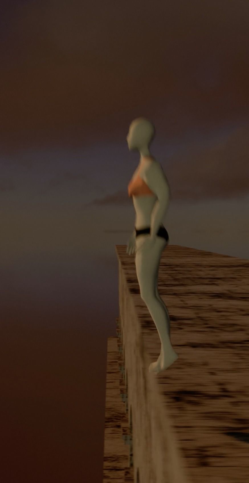 Bridge - Pont Du Gard Jump Animation 3D model_5