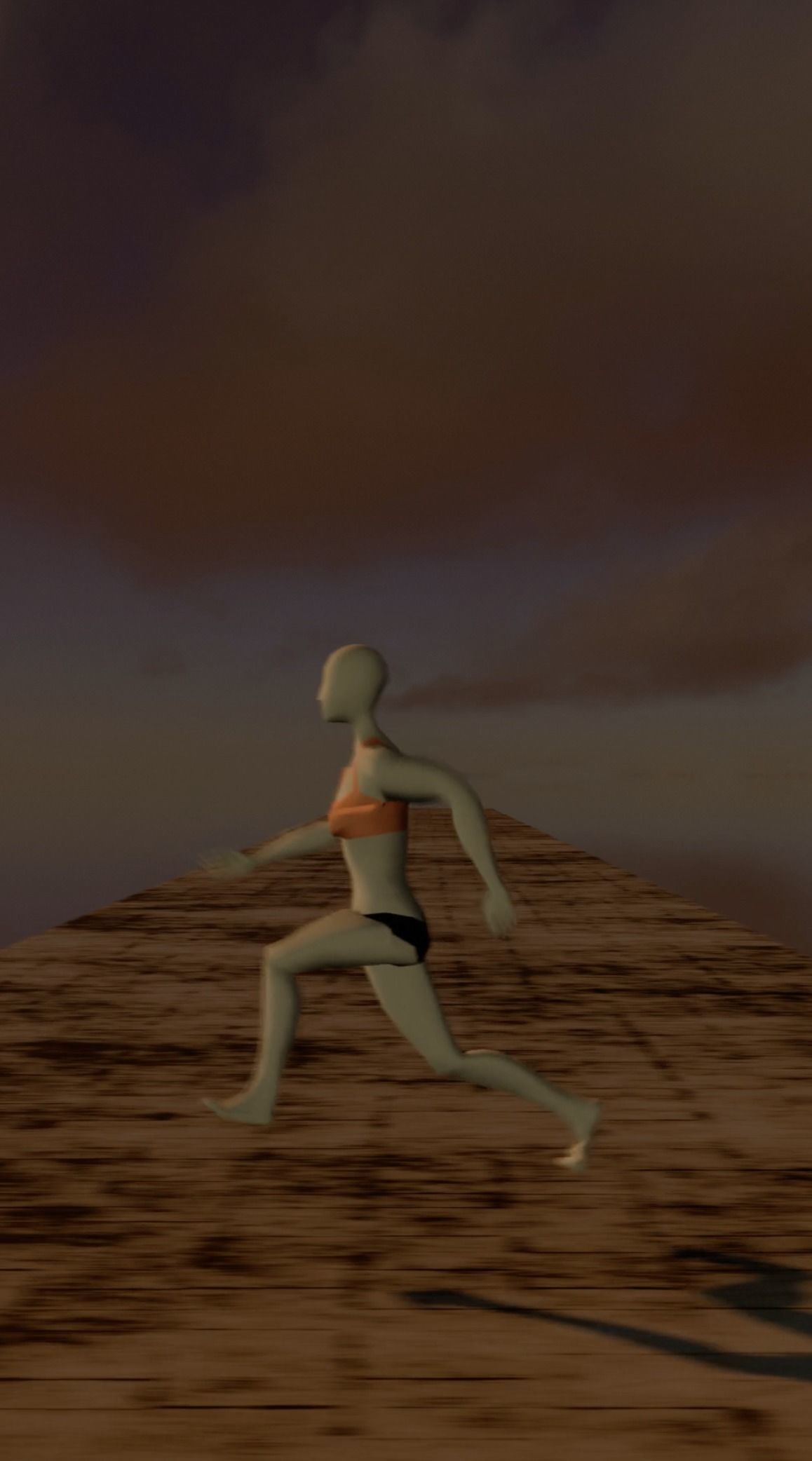 Bridge - Pont Du Gard Jump Animation 3D model_3