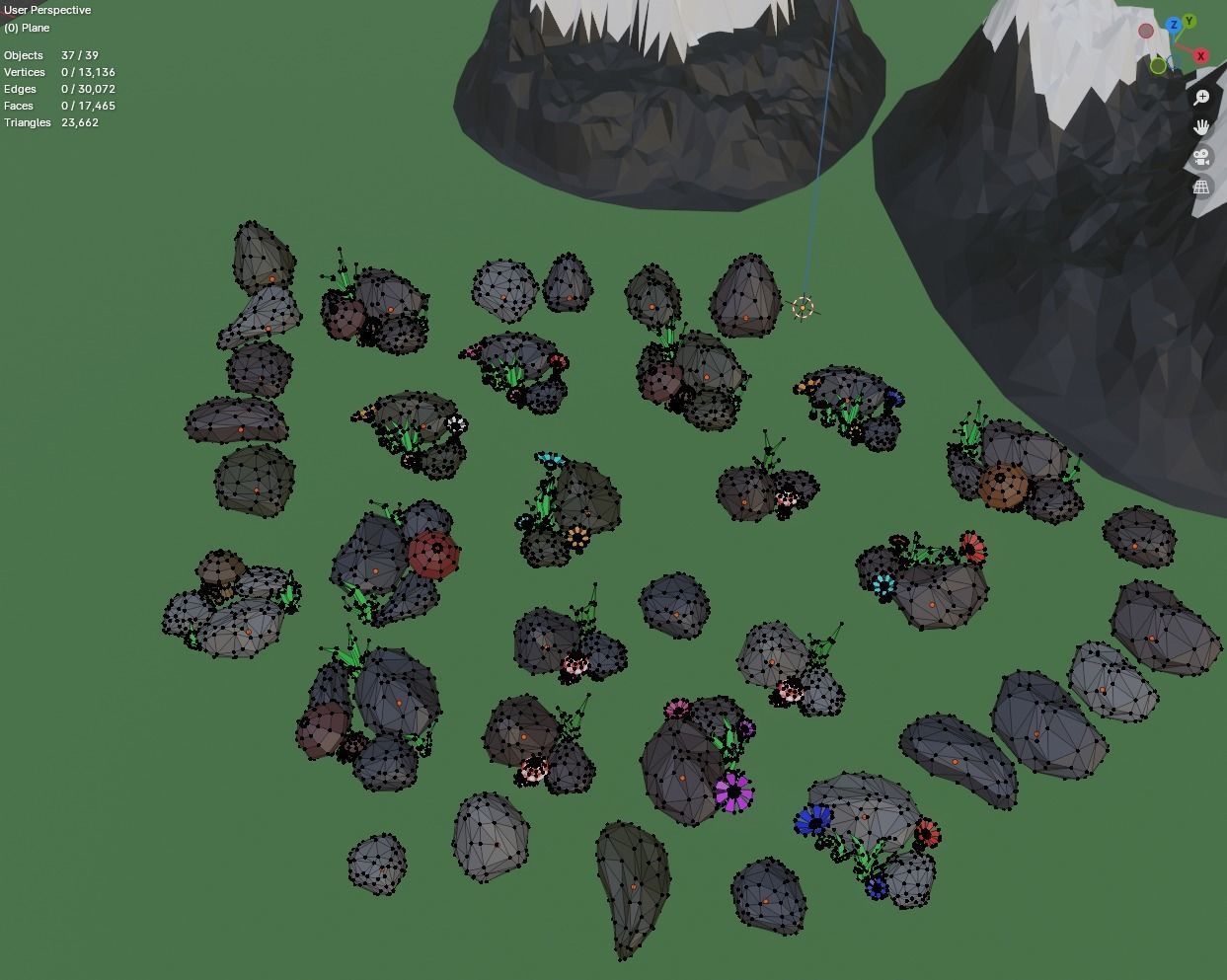 Landscape Assets Pack Low-poly 3D model_11