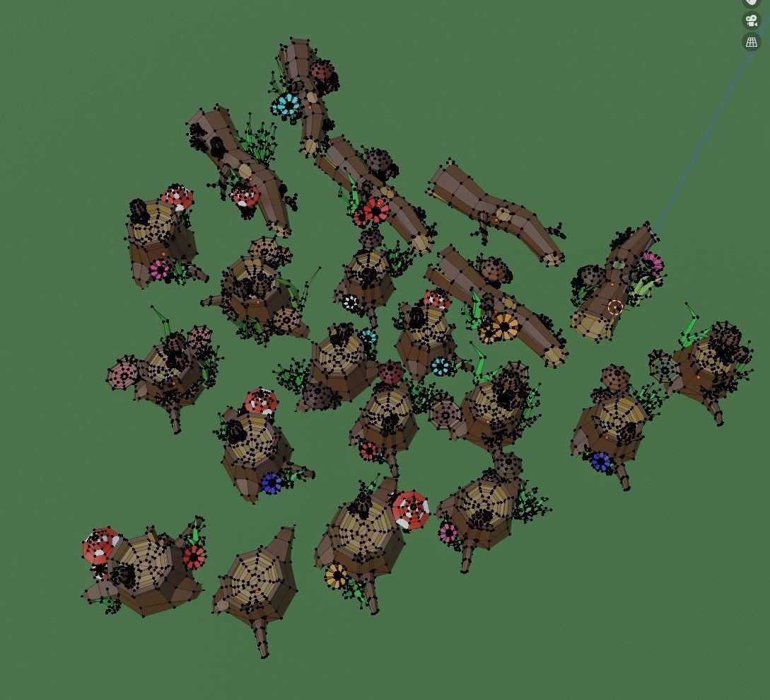 Landscape Assets Pack Low-poly 3D model_9