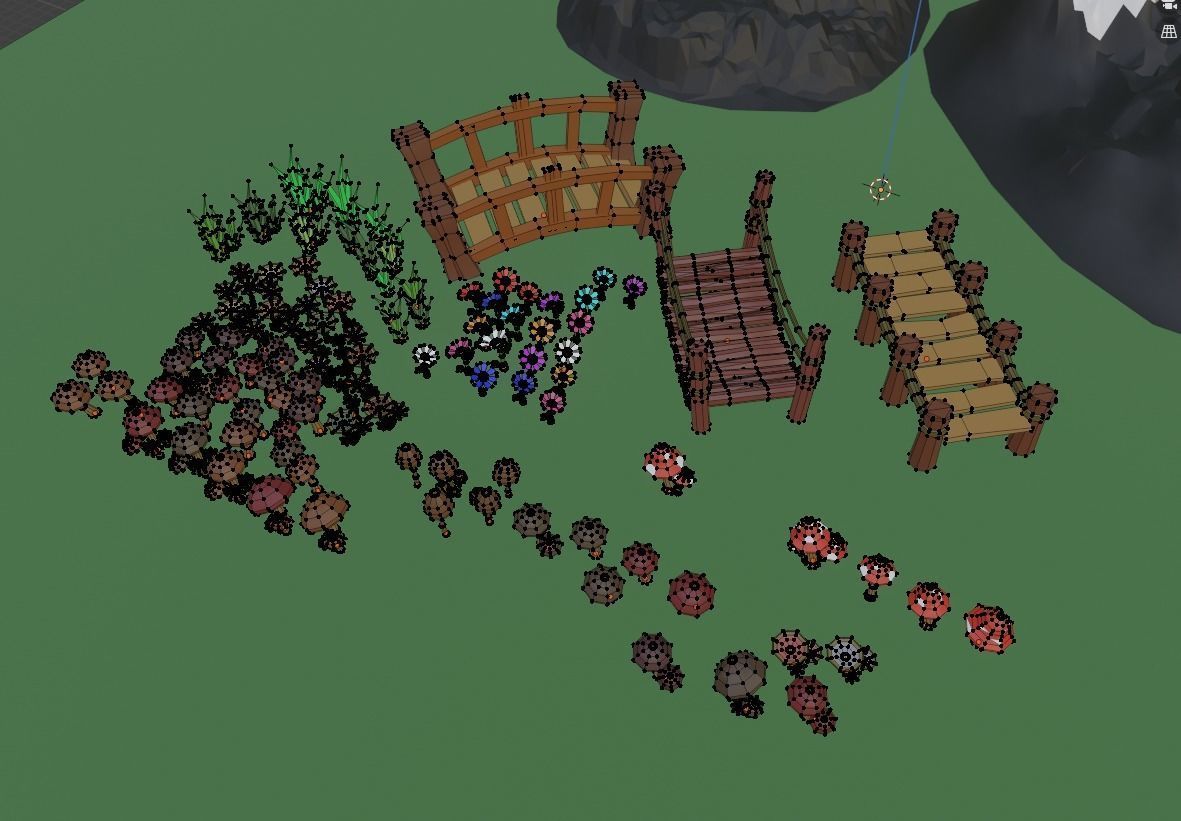 Landscape Assets Pack Low-poly 3D model_7