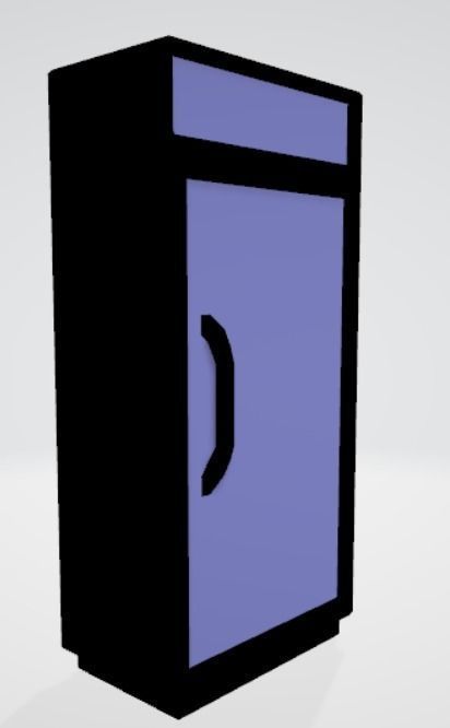 Animated Display Refrigerator  3D model_2