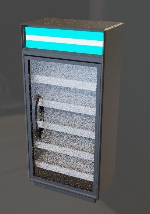 Animated Display Refrigerator  3D model_4