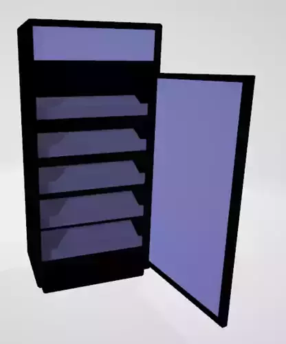 Animated Display Refrigerator  3D model