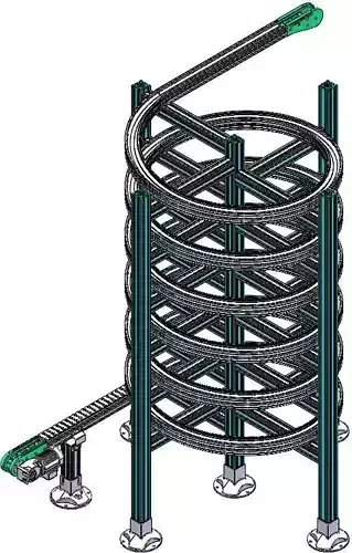 Screw conveyor 3D model