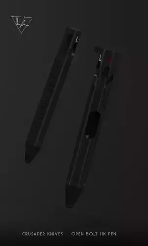 Crusader Knives Hk mp5 Open Bolt Action Tactical Pen Step 3D print model