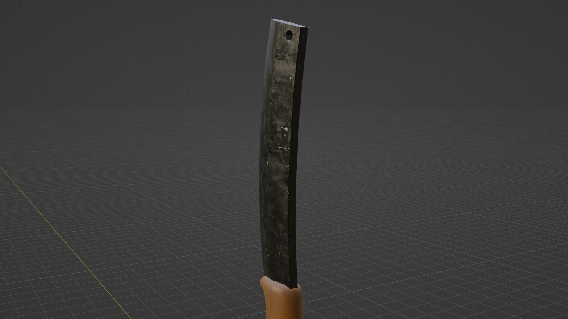 Hmong Knife Version 2 Low-poly 3D model_4