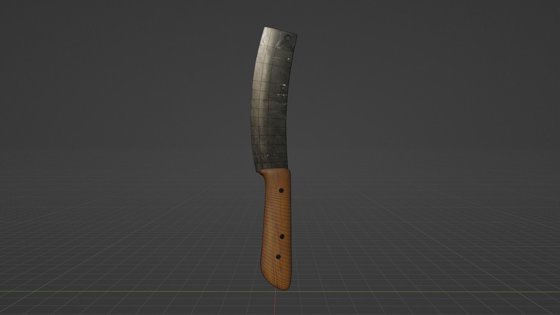 Hmong Knife Version 2 Low-poly 3D model_8