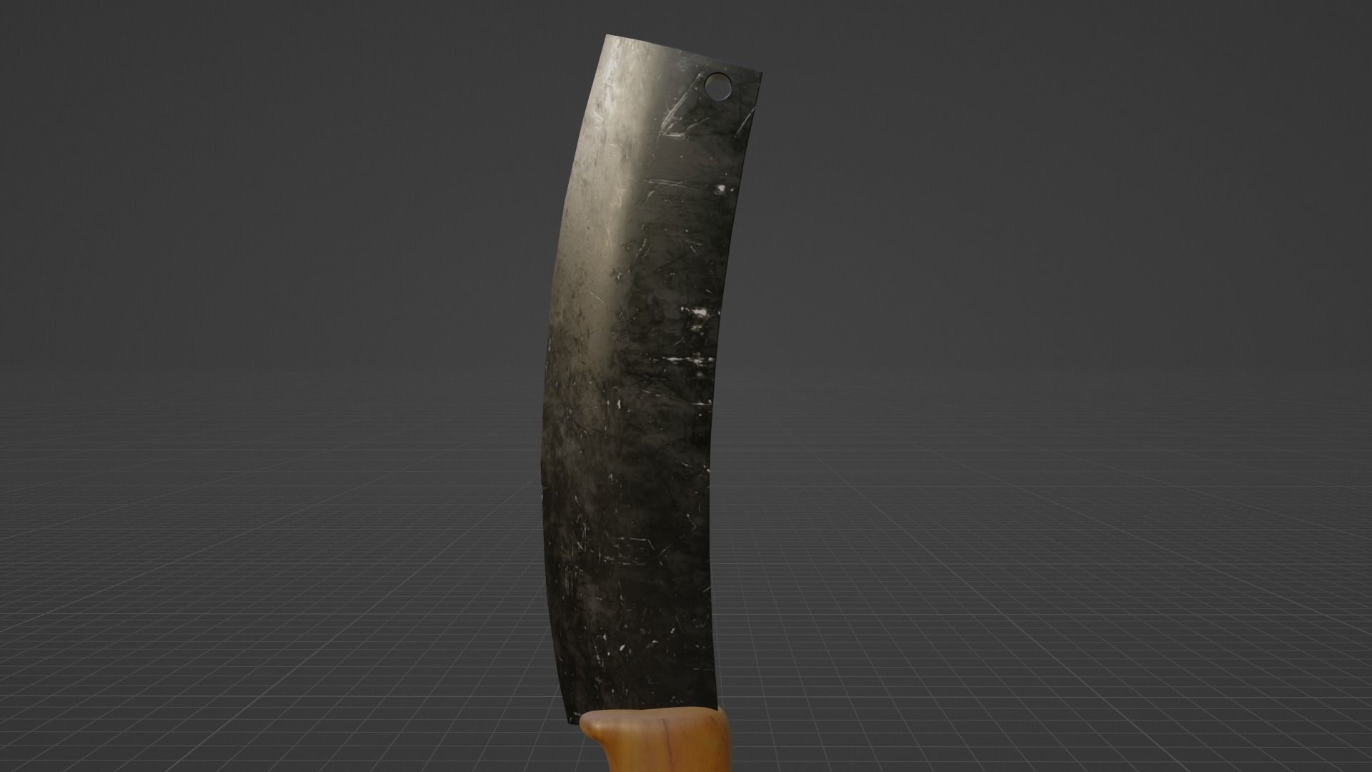 Hmong Knife Version 2 Low-poly 3D model_3