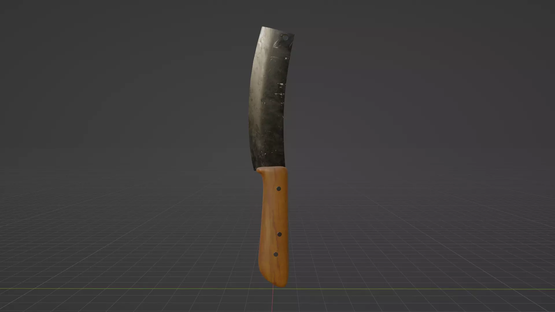 Hmong Knife Version 2 Low-poly 3D model_0