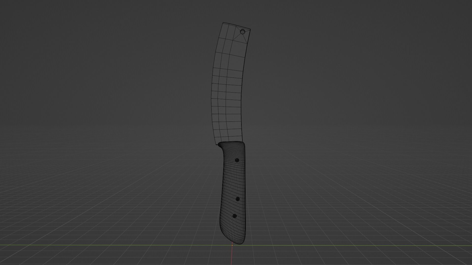 Hmong Knife Version 2 Low-poly 3D model_9