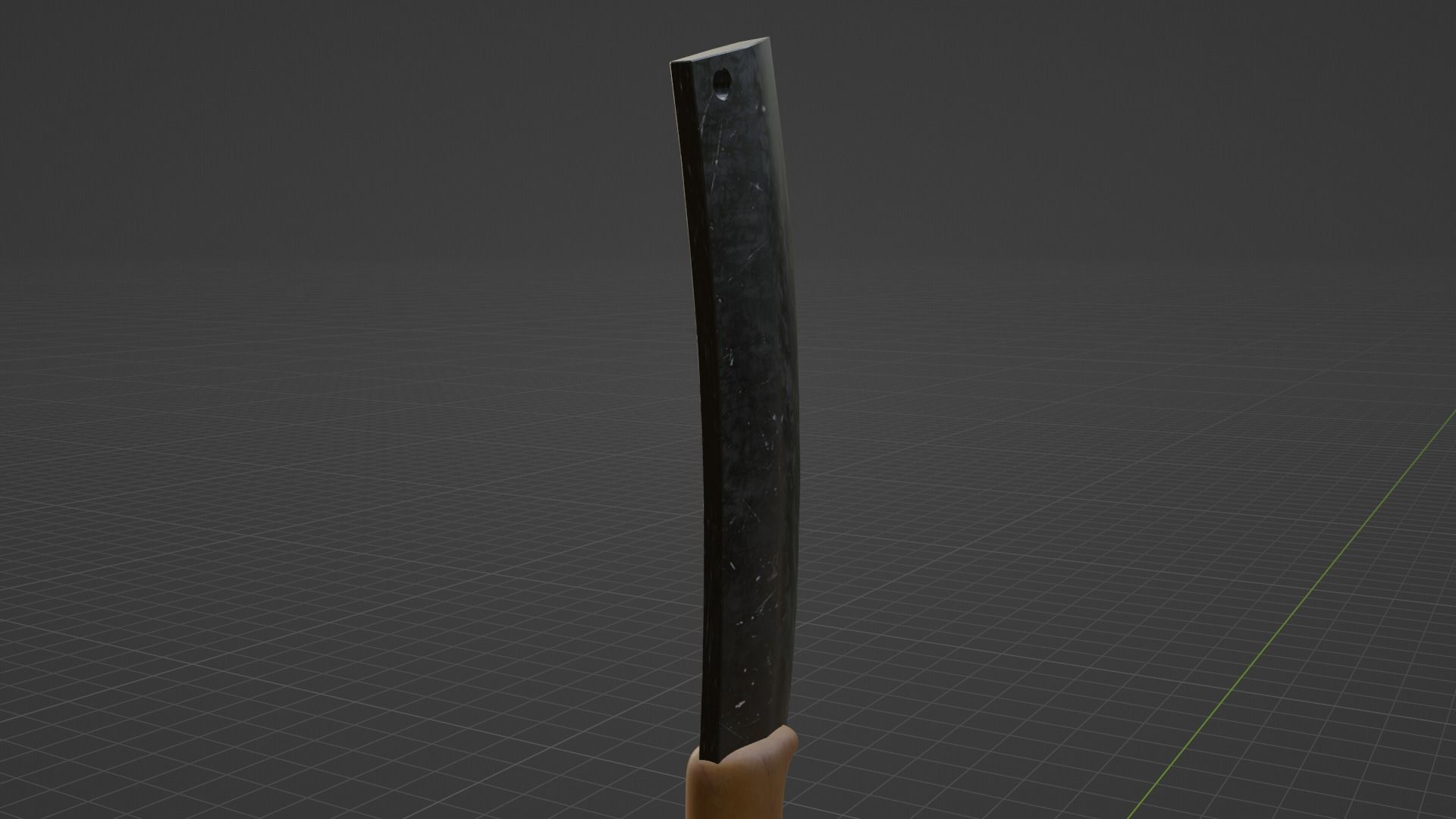 Hmong Knife Version 2 Low-poly 3D model_5