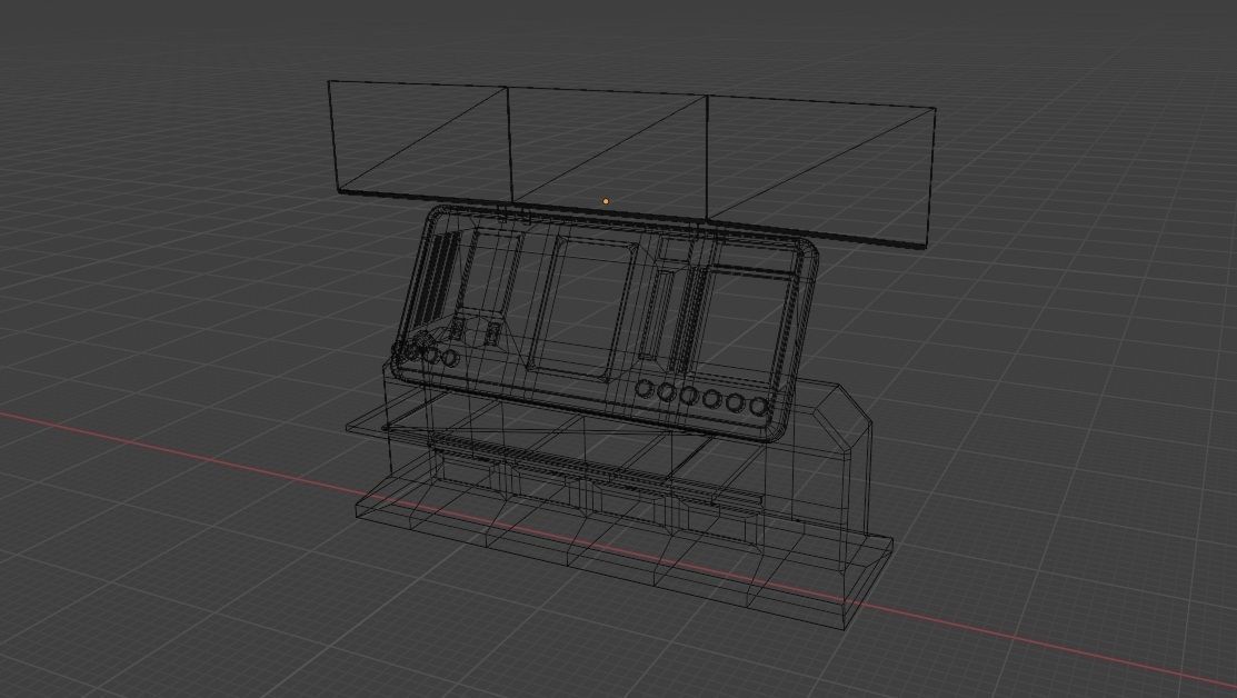 Sci-Fi Computer - Game Ready Low-poly 3D model_4