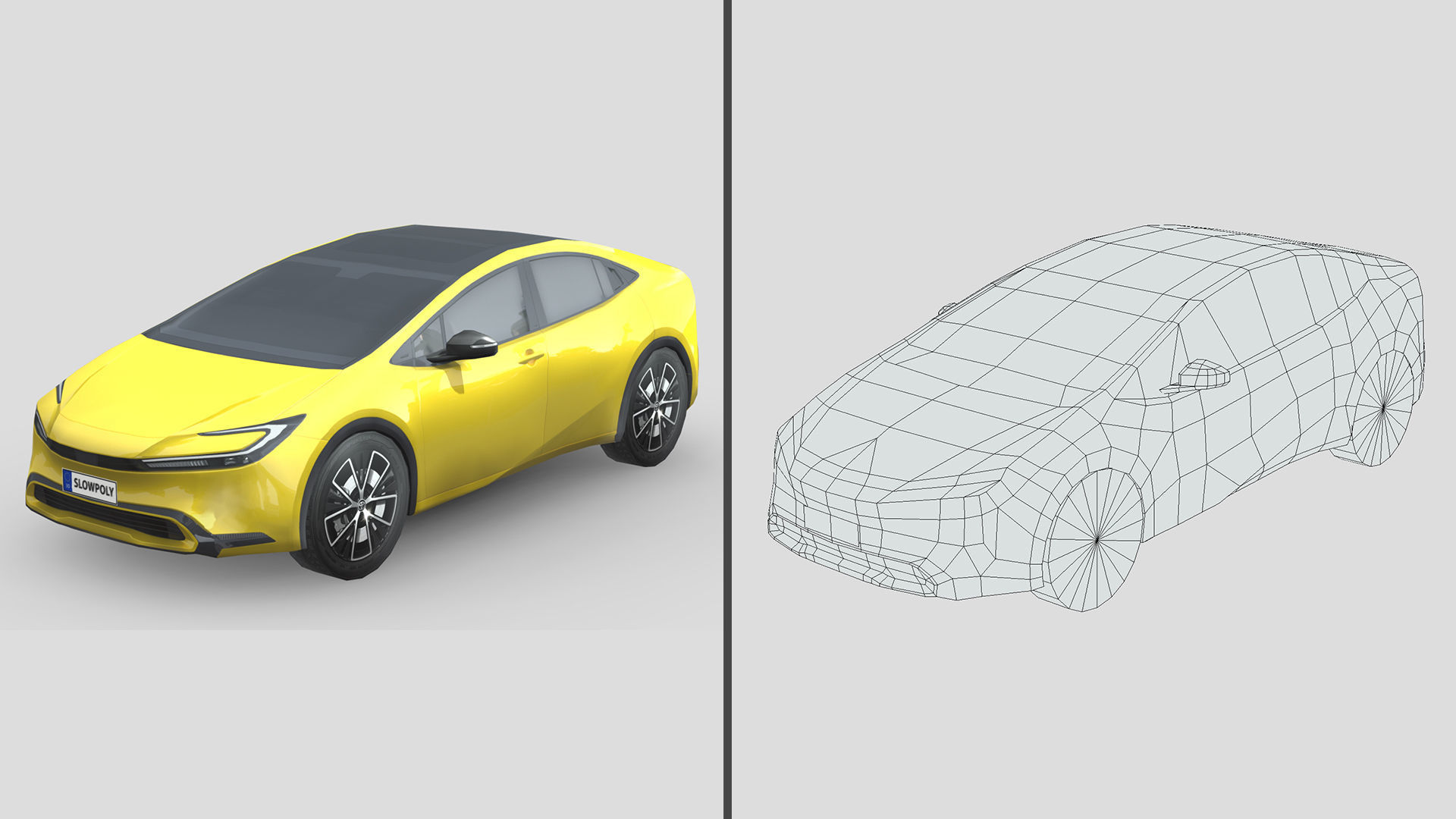 Low-Poly Car Pack 006 - City Cruiser 3D Model Collection_8