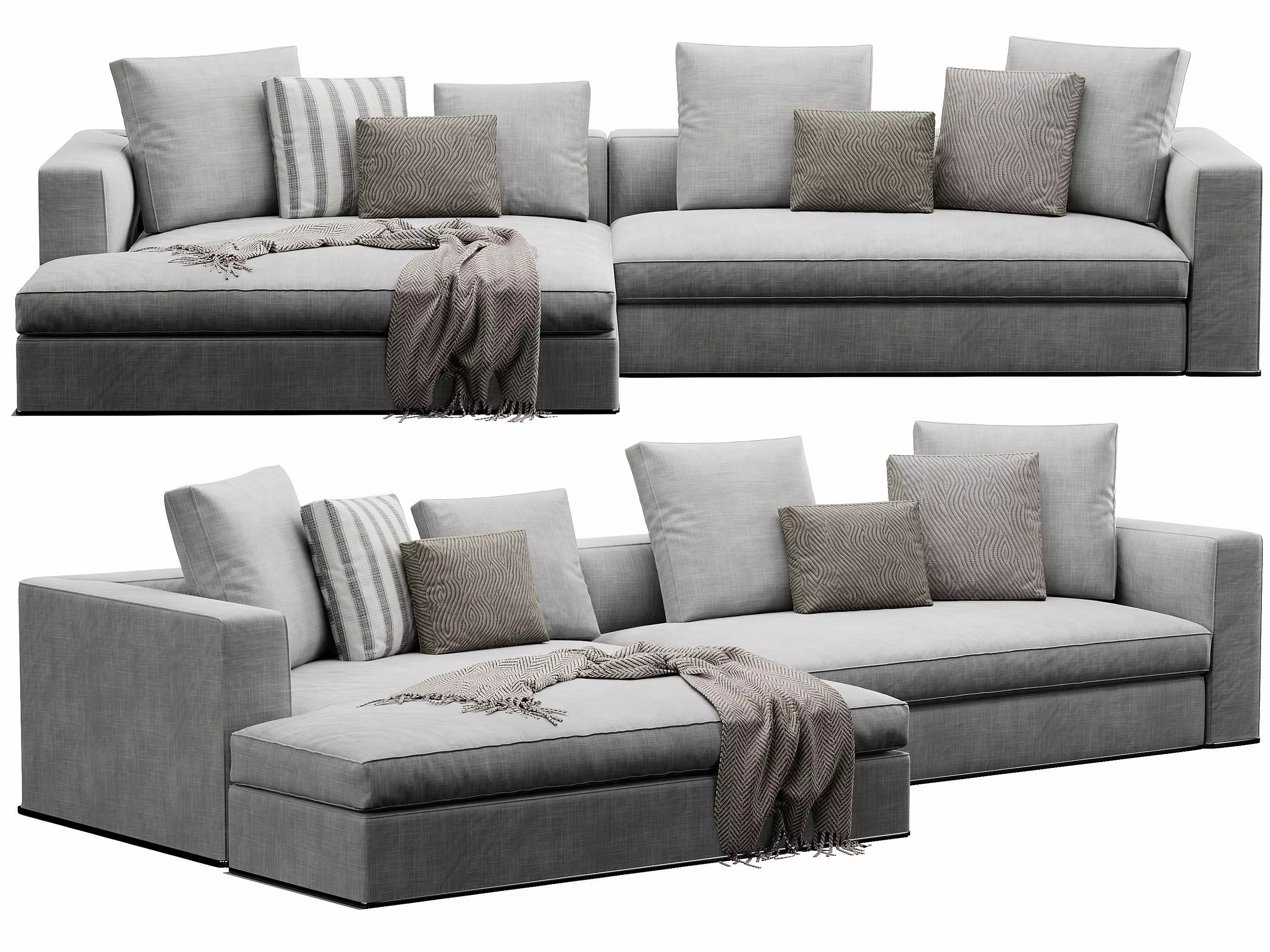 Powell Sofa 3D model_0