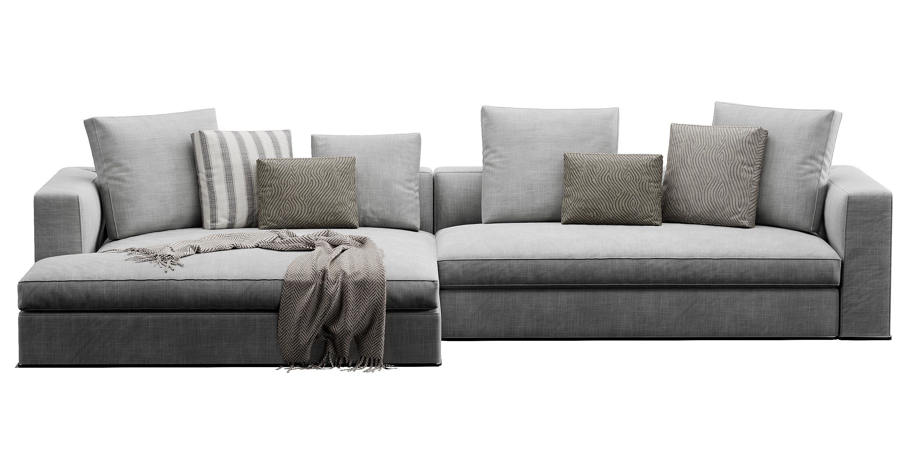 Powell Sofa 3D model_4