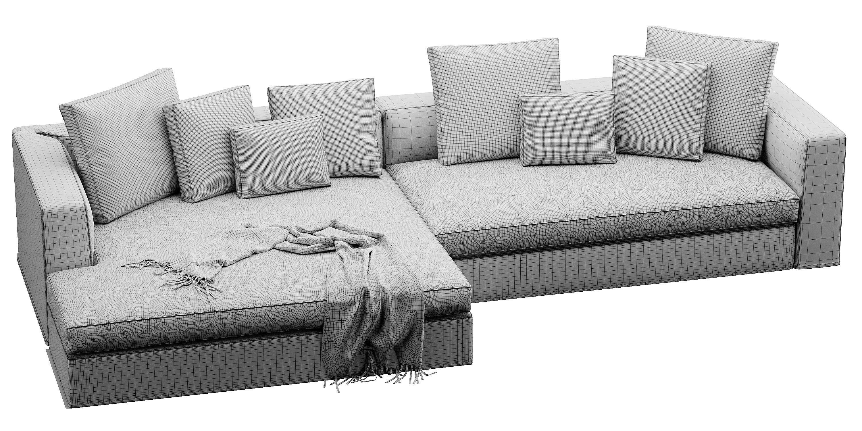 Powell Sofa 3D model_14