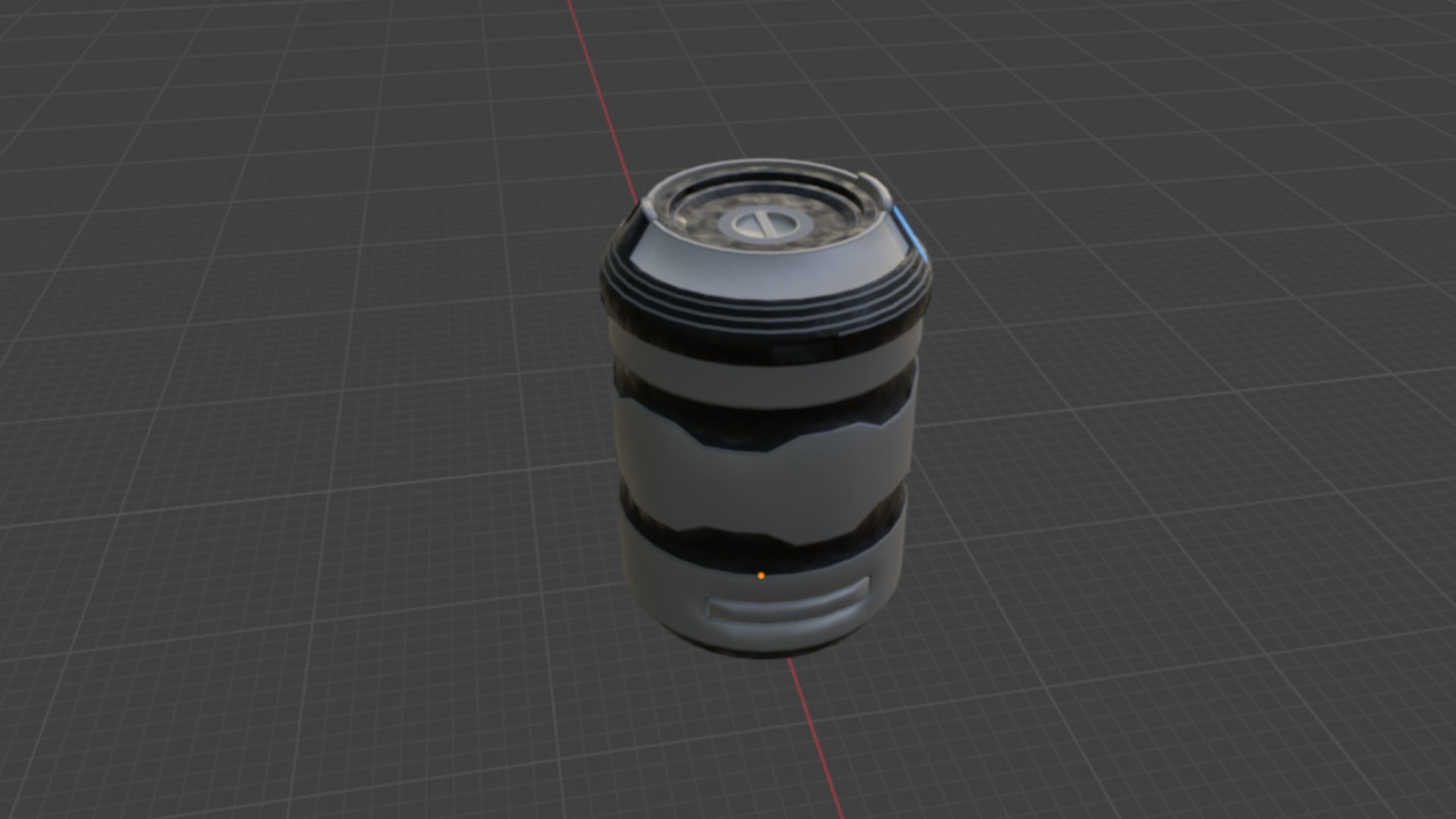 Sci-Fi Barrel - Game Ready Free low-poly 3D model_2