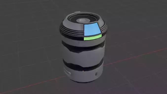 Sci-Fi Barrel - Game Ready Free low-poly 3D model