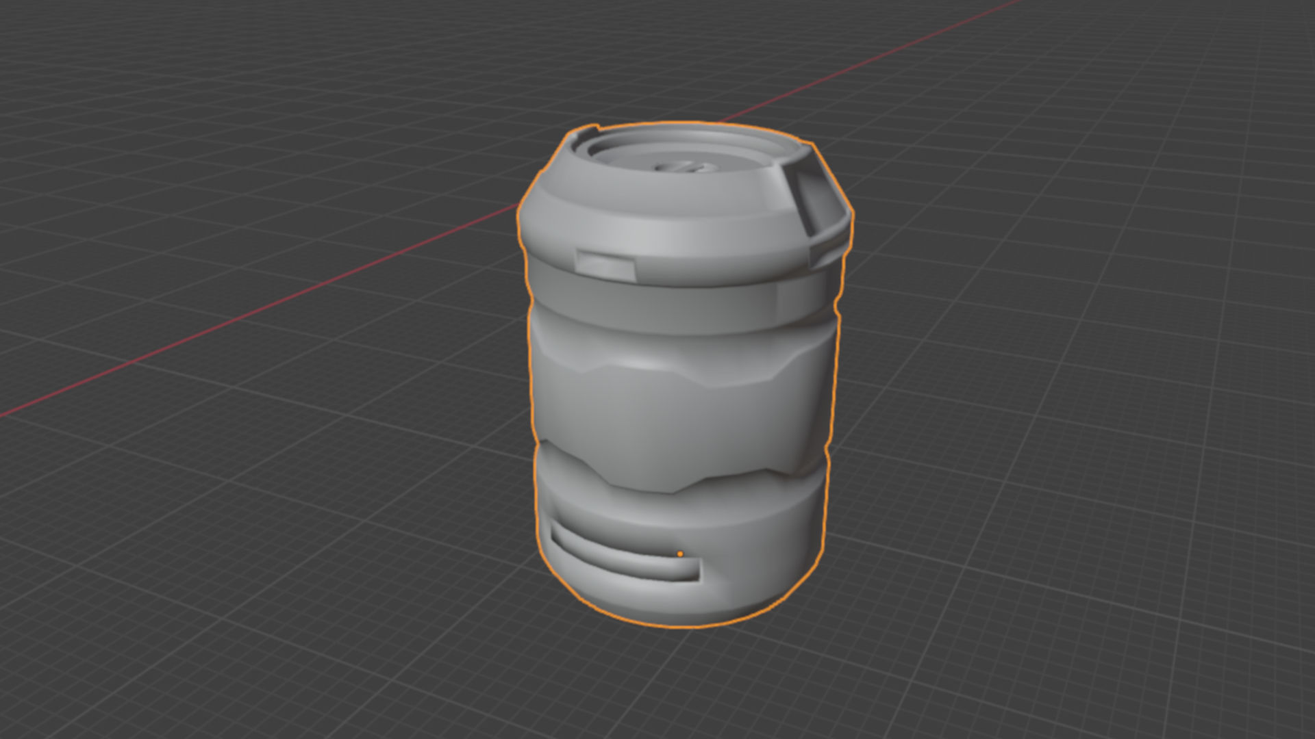 Sci-Fi Barrel - Game Ready Free low-poly 3D model_4