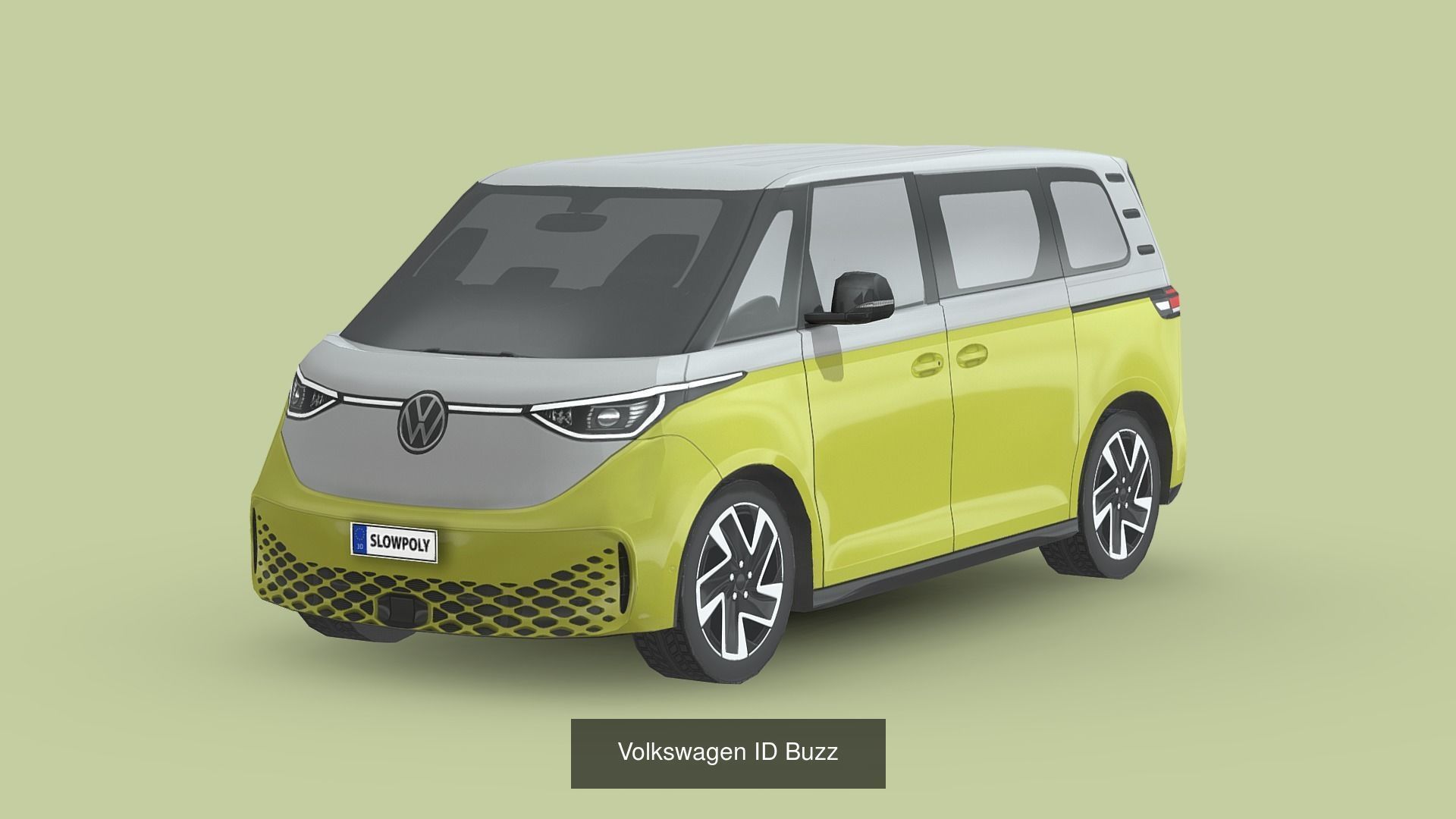 Low-Poly Car Pack 009 - Versatile Vans 3D Model Collection_13