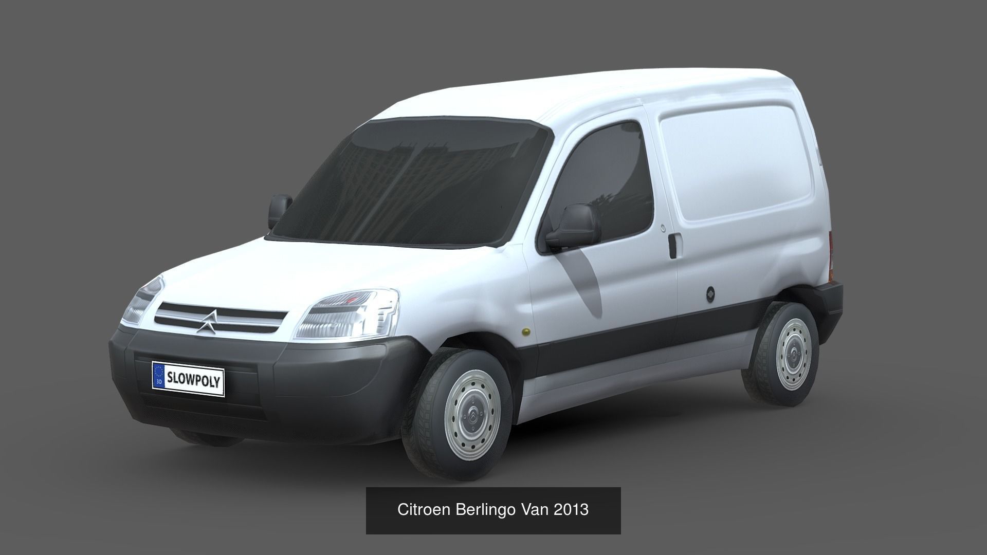 Low-Poly Car Pack 009 - Versatile Vans 3D Model Collection_9