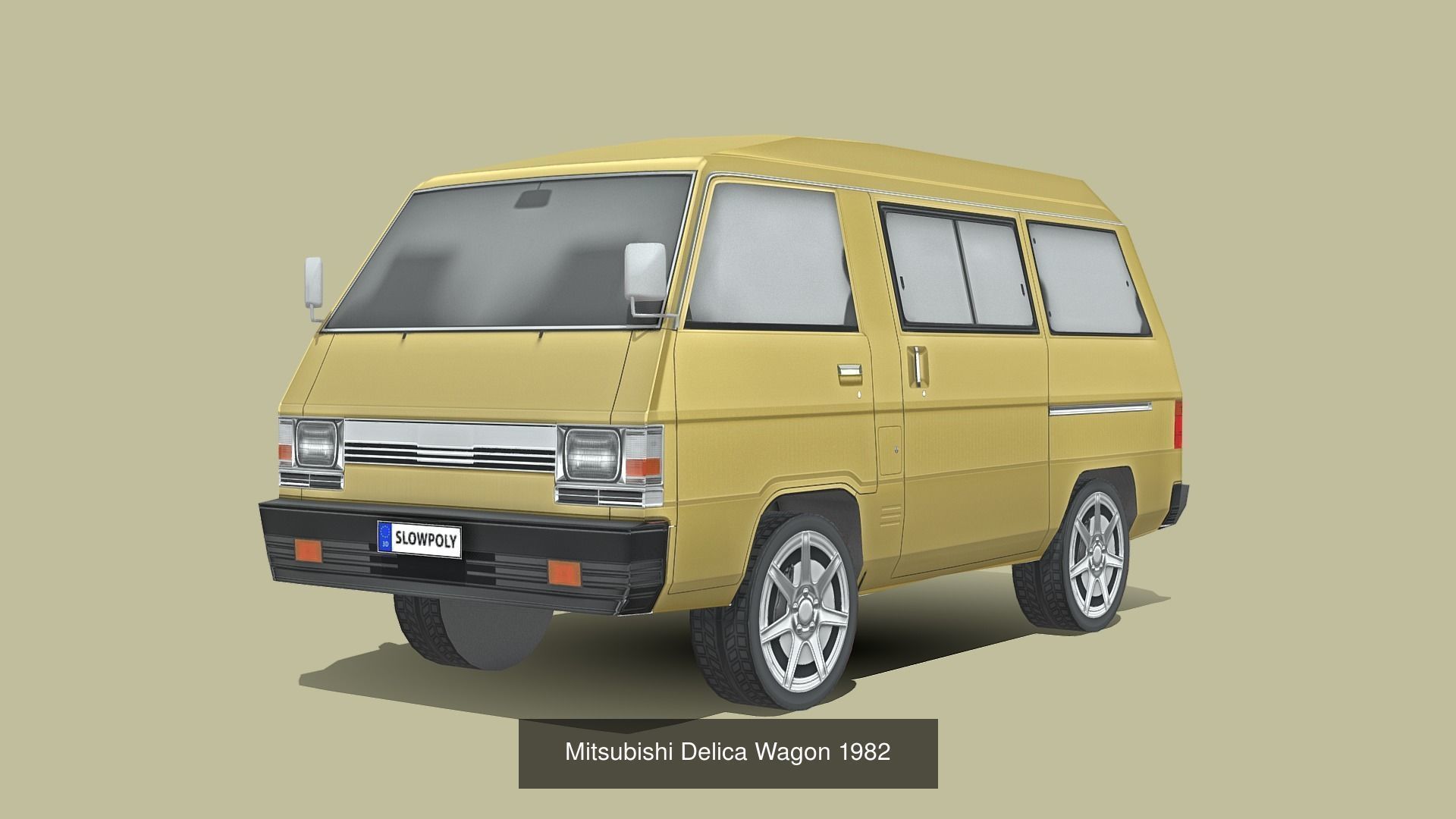 Low-Poly Car Pack 009 - Versatile Vans 3D Model Collection_10