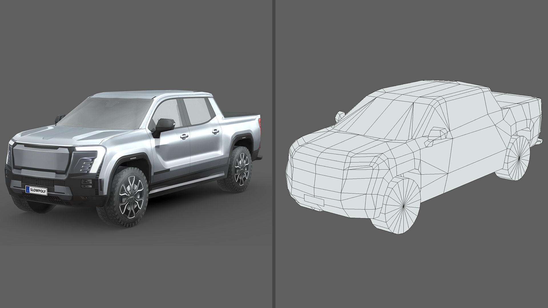Low-Poly Car Pack 010 - Off-Road Icon 3D Model Collection_3