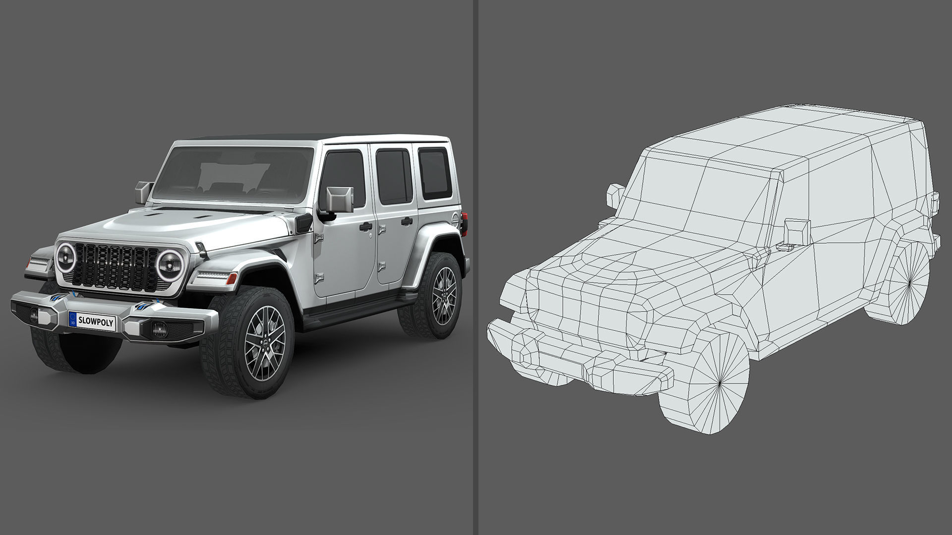 Low-Poly Car Pack 010 - Off-Road Icon 3D Model Collection_5