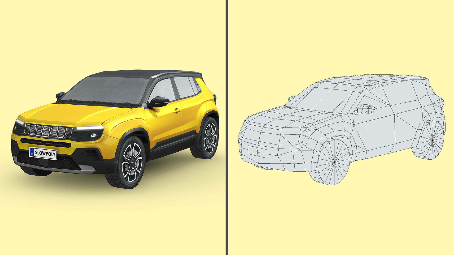 Low-Poly Car Pack 010 - Off-Road Icon 3D Model Collection_4