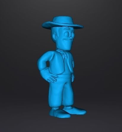 ZENON THE FARMER PVC PLASTIC FIGURE MODEL TOY FOR KIDS GASHAPON 3D print model_7