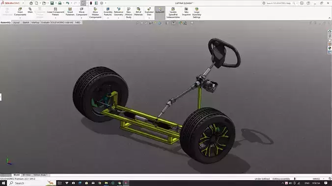 Electronic power steering system 3D model