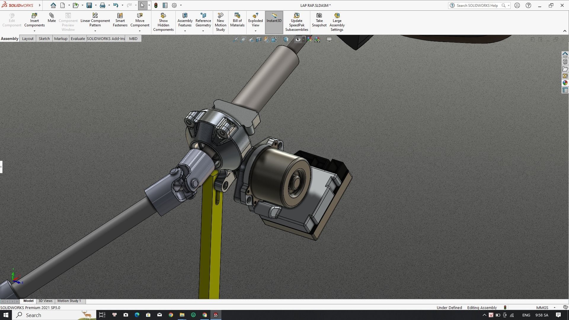  Electronic power steering system 3D model_1