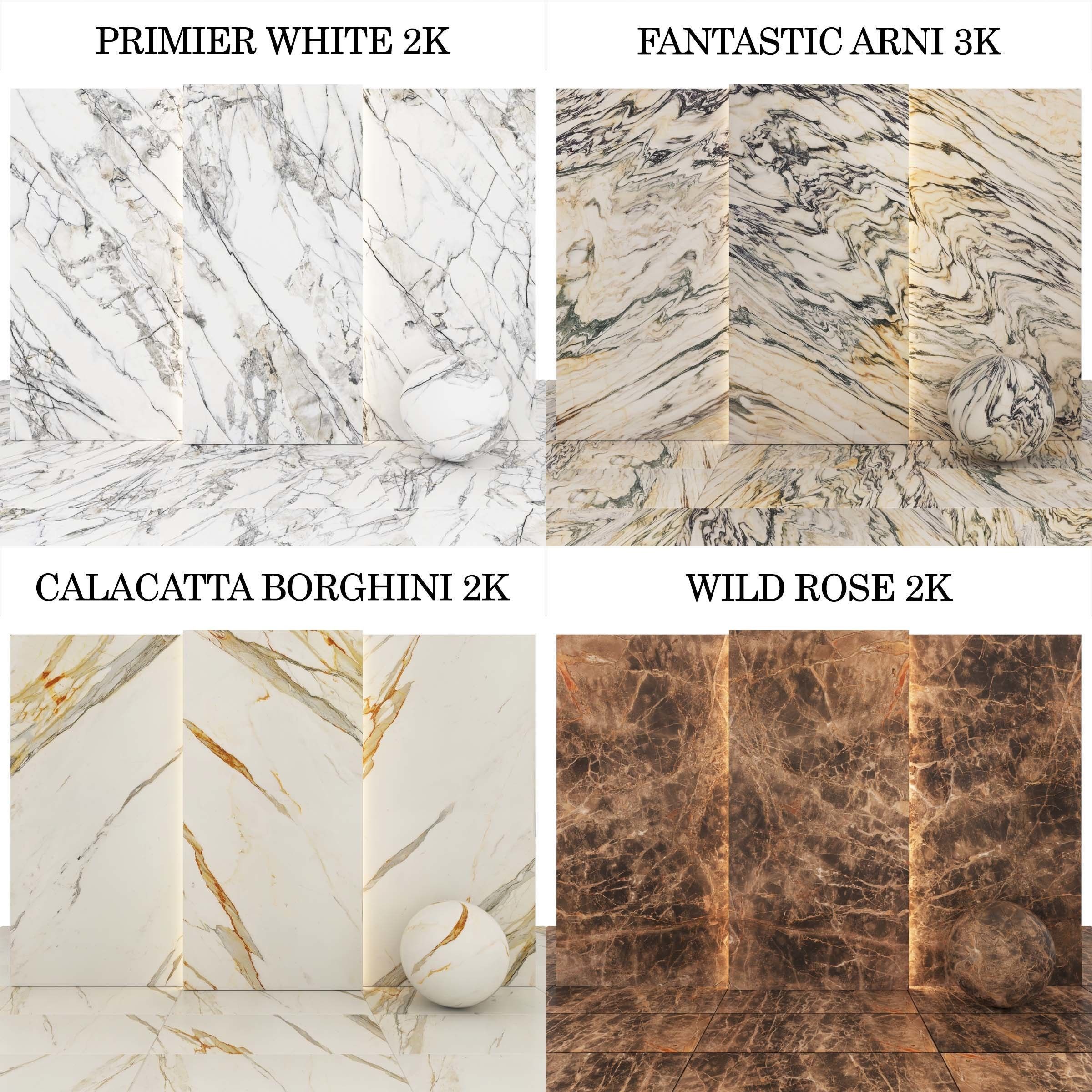 Marble 60 - Calacatta Borghini-Primer- WildRose-Fantastic Arni Texture_1
