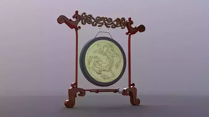 asian tibet buddha china music musical bronze drum hammer