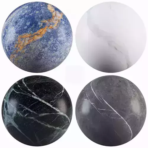 Marble 63 - Calacatta-veria green-Blue Night-Gray