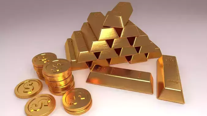 goldbar metal precious value casino scanned 3D model