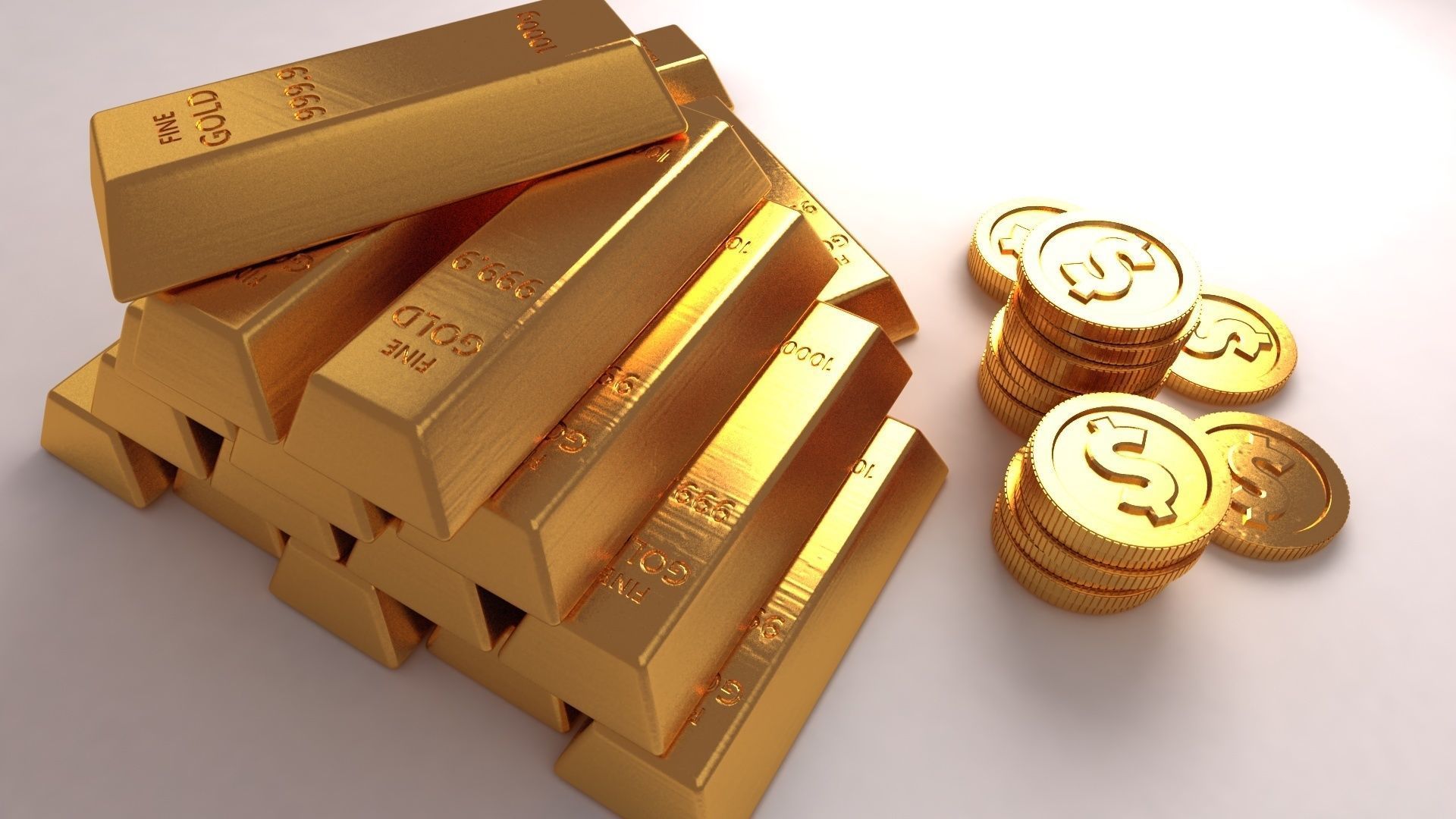 goldbar metal precious value casino scanned 3D model_3