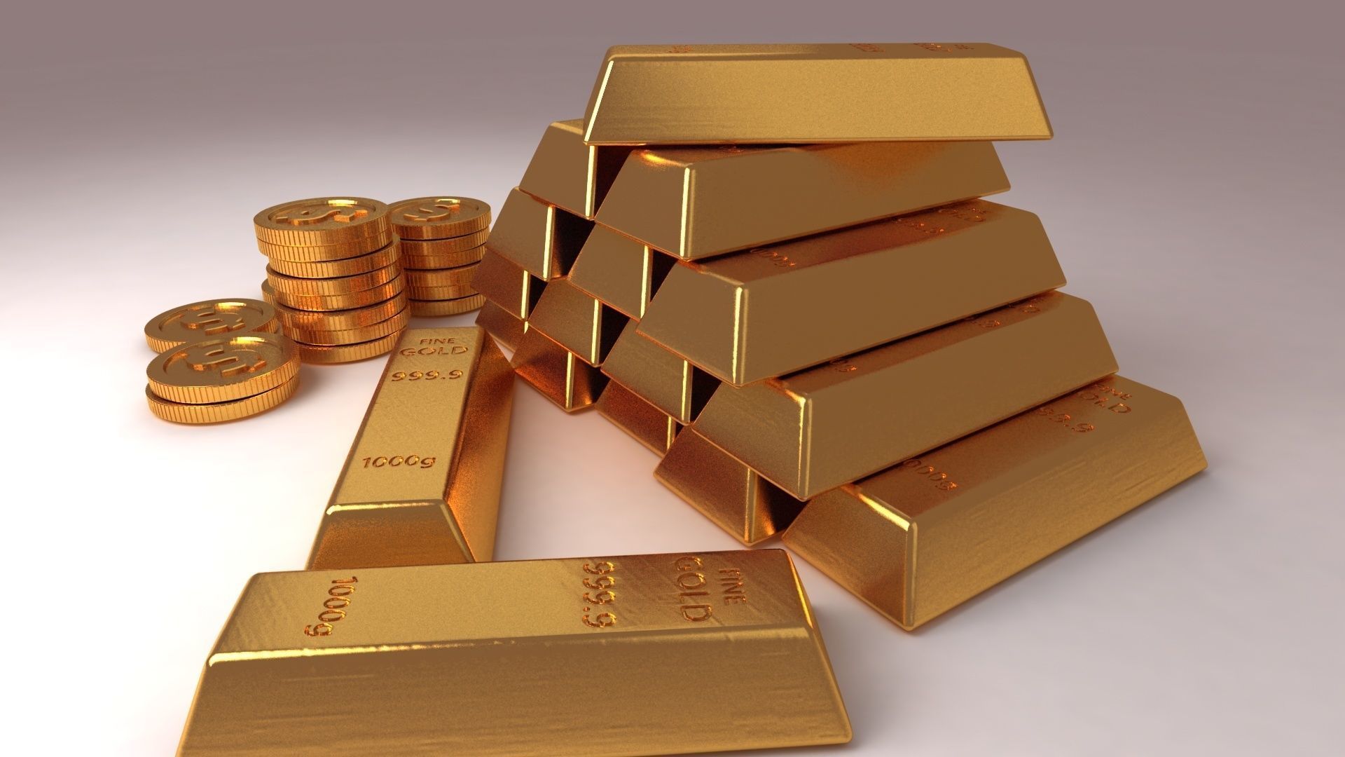 goldbar metal precious value casino scanned 3D model_1