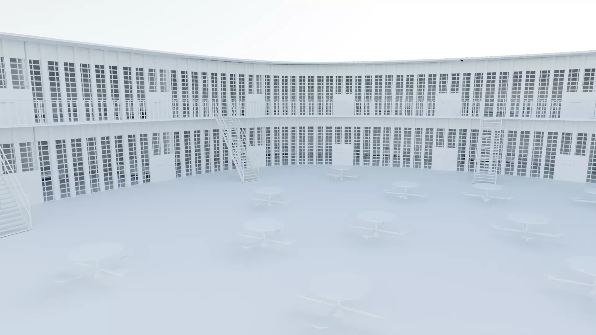 Prison Interior Low-poly 3D model