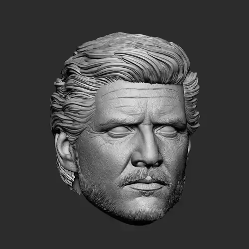 Joel Miller - Pedro Pascal - TLOU head 3D print model