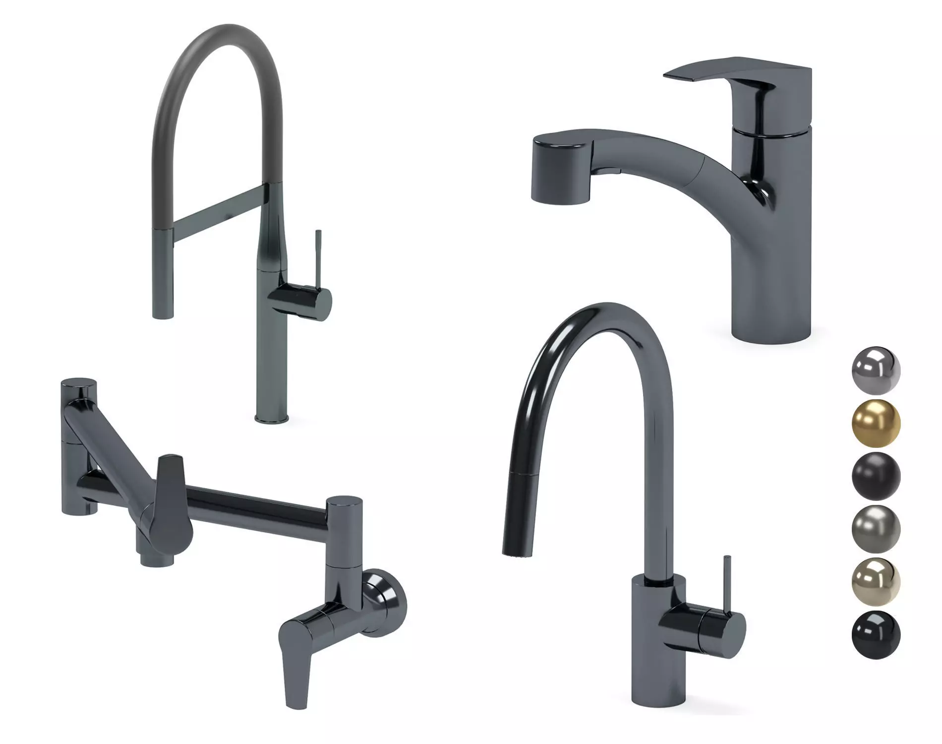 GROHE kitchen faucet collection 01 3D model_0