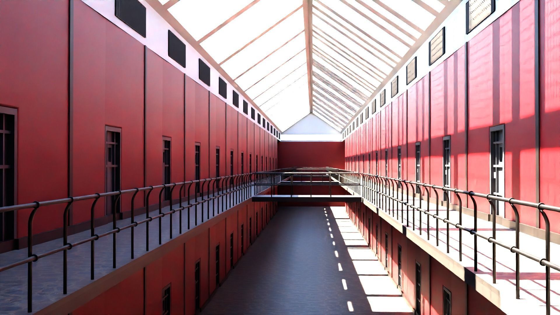 Prison Interior Low-poly 3D model_2