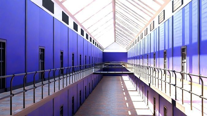 Prison Interior Low-poly 3D model